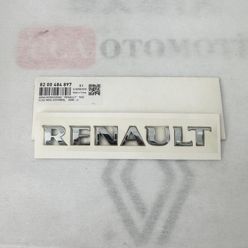 Arka Kapak Bagaj Yazısı - Renault Clio 3 Megane 2 8200484897