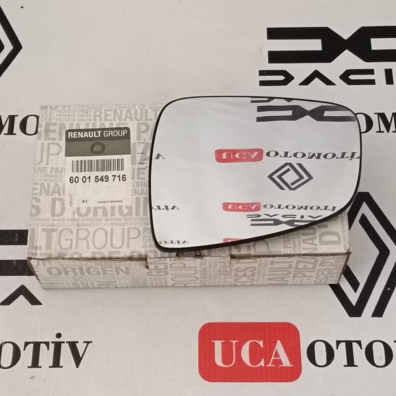Dış Ayna Camı Sol - Renault Clio 2 Dacia Logan Sandero Duster Orjinal 6001549716