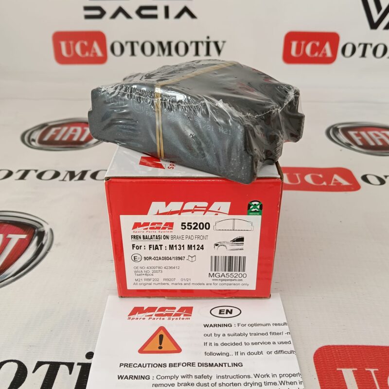 Fren Balatası Takım Ön - Fiat Doğan Şahin Kartal M124 M131 4309780